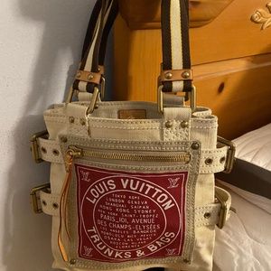 Louis Vuitton Cabas MM small Globe Shopper Red Limited Edition